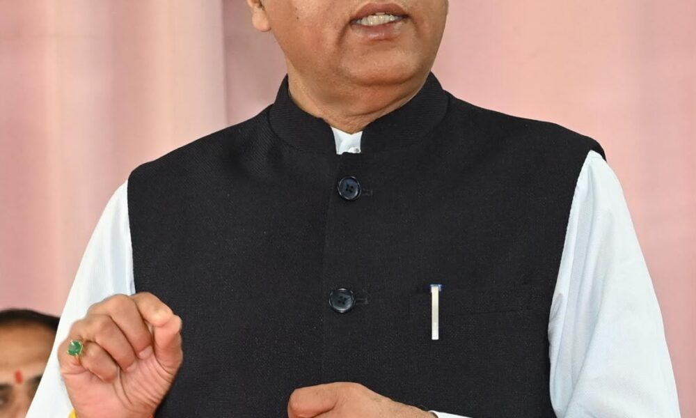 लोन प्रिय मुख्यमंत्री सुख्खू अपनी पार्टी और सरकार सम्भालें: ज्य राम ठाकुर